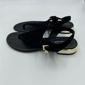 Black suede Karen Millen sandals, size EU 38, UK 5